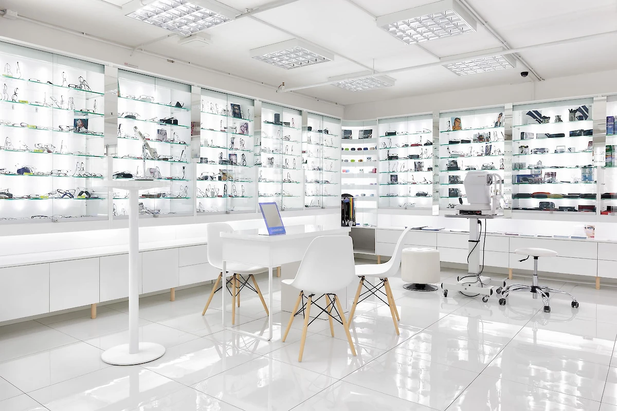 Interiér optiky