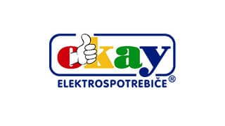Zmenšené logo společnosti Okay